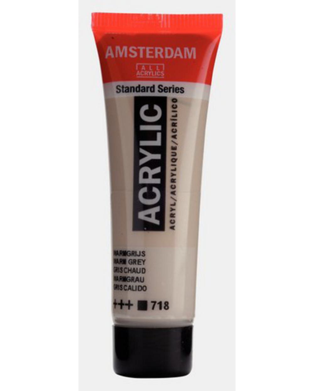 Amsterdam, Acrylic, Art & School, Paint, 20ml, 974510, Warm Grey